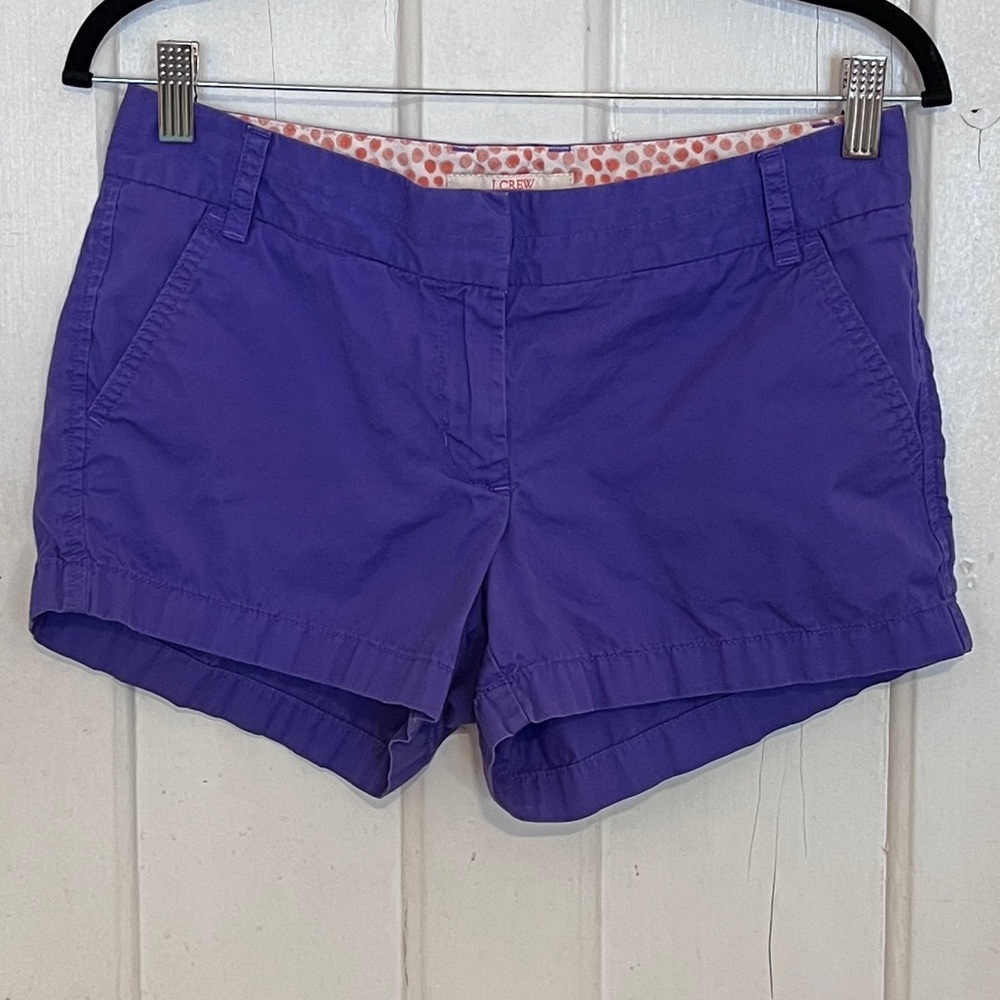 J. Crew chino shorts, women’s 4, periwinkle